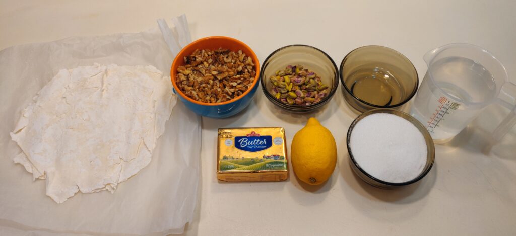 The first online gluten-free baklava recipe that is made with phyllo sheets made from scratch. It's also the first baklava that I've ever tried, and I can definitely tell you that all the years in which I waited for this moment were worth it!